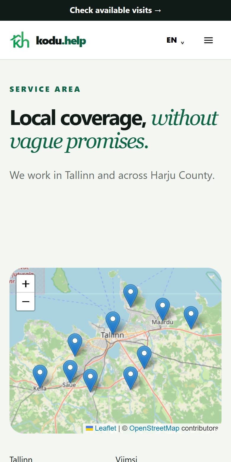 Service areas