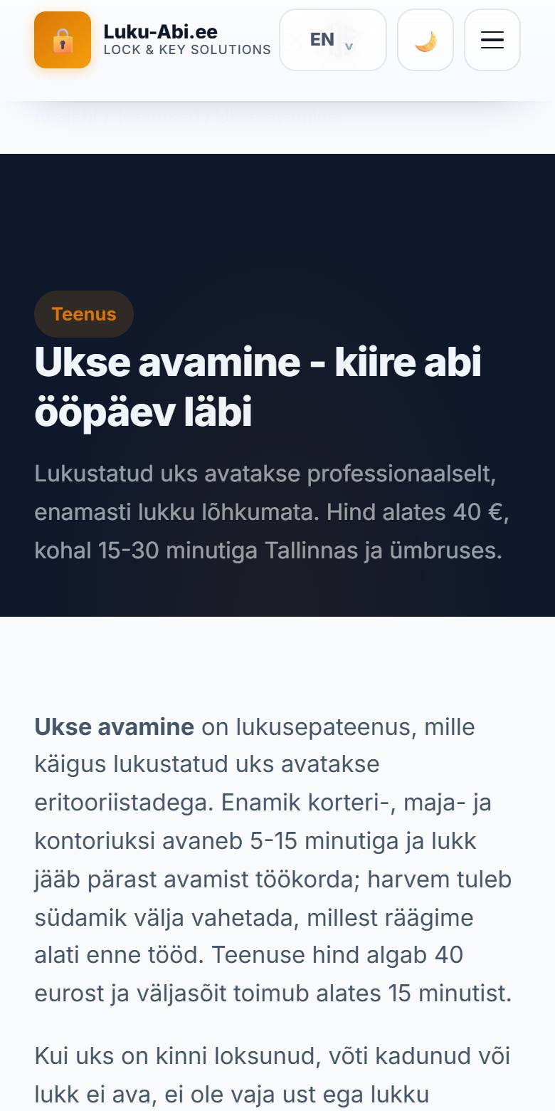 A page for every service