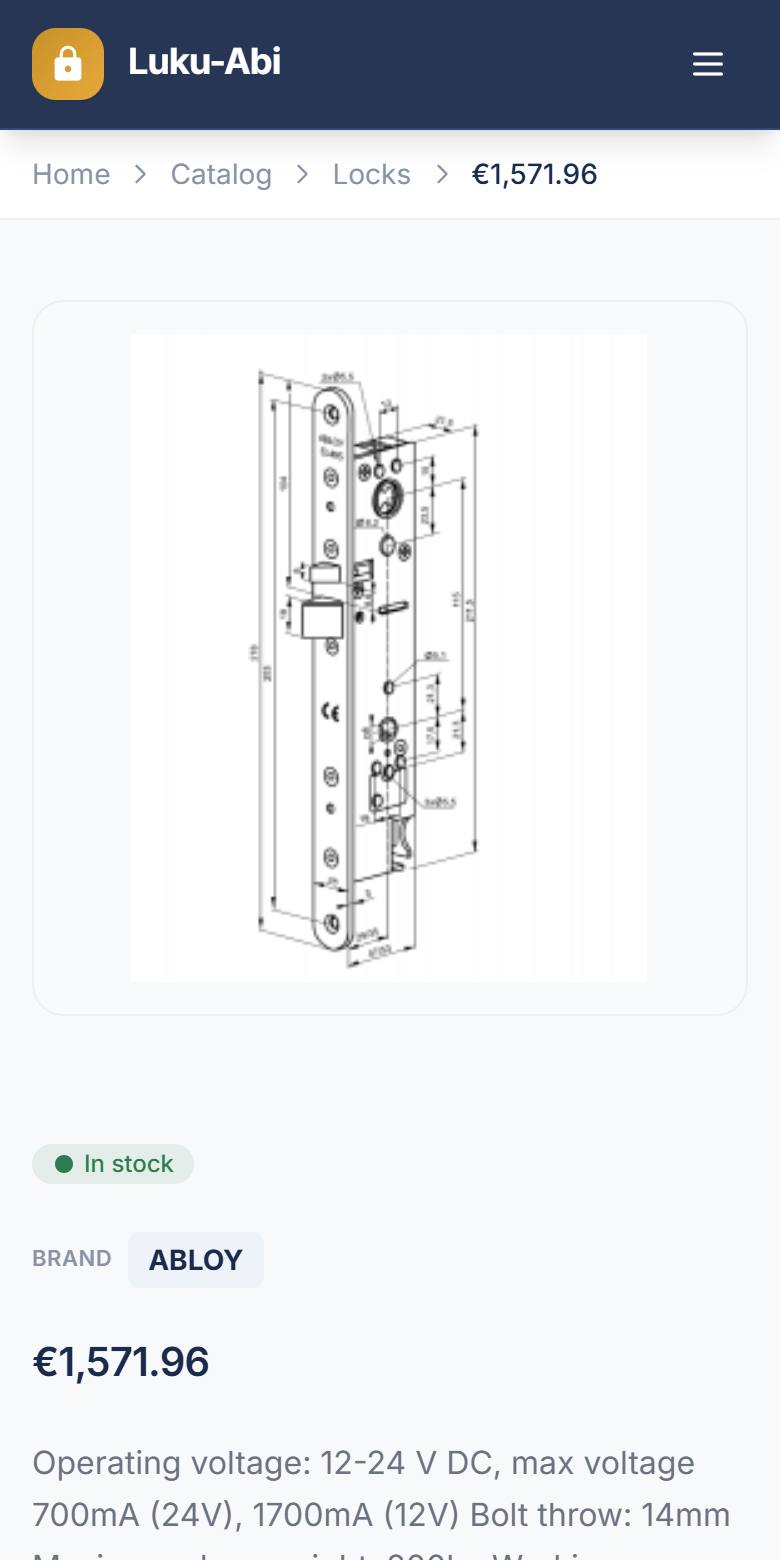 Product page