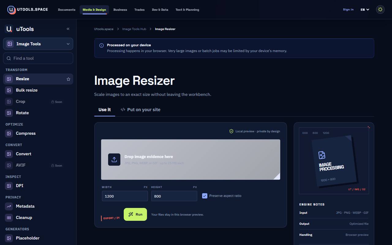 Image tool