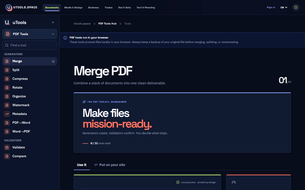 PDF tool